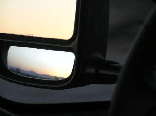 coming and going from the rear view mirrors