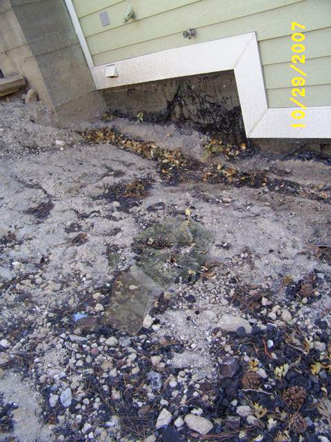 Side of house, ashes.JPG