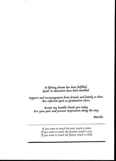 Graduation Announcement Poem
May 2000
