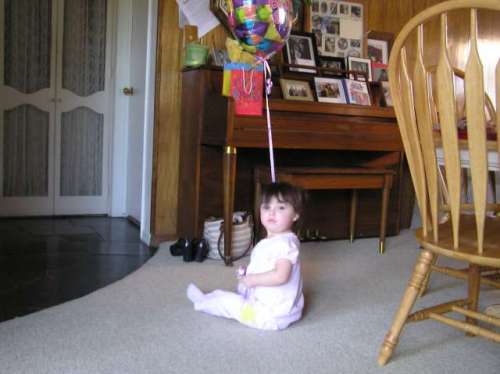Adrianna and balloon