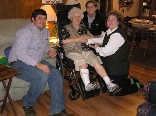 Joseph, Katherine, and Nancy with Nonnie