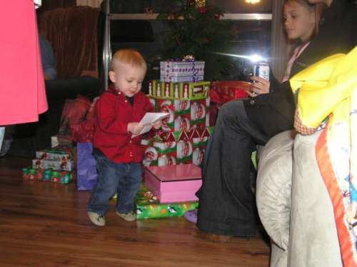 Checking if Santa brought the right stuff