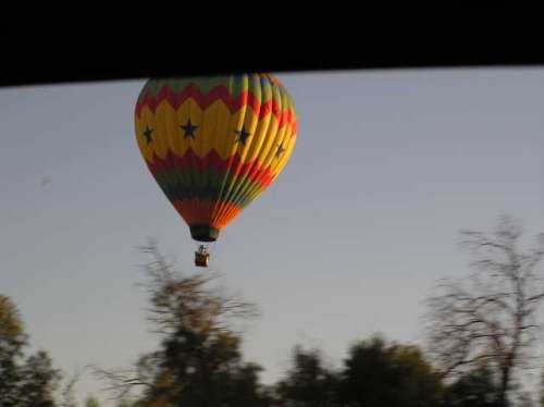 Up, Up,and Away over the freeway ride home