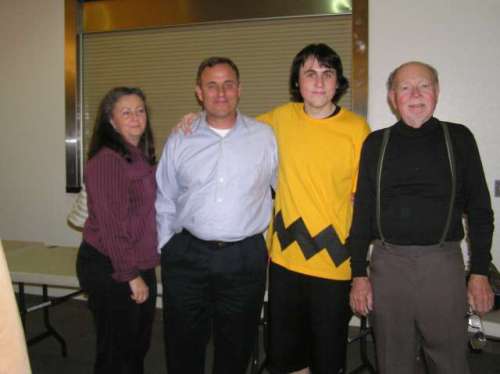 Mom, Dad, Charlie Brown, and Grandpa . . . and 5 years later . . .