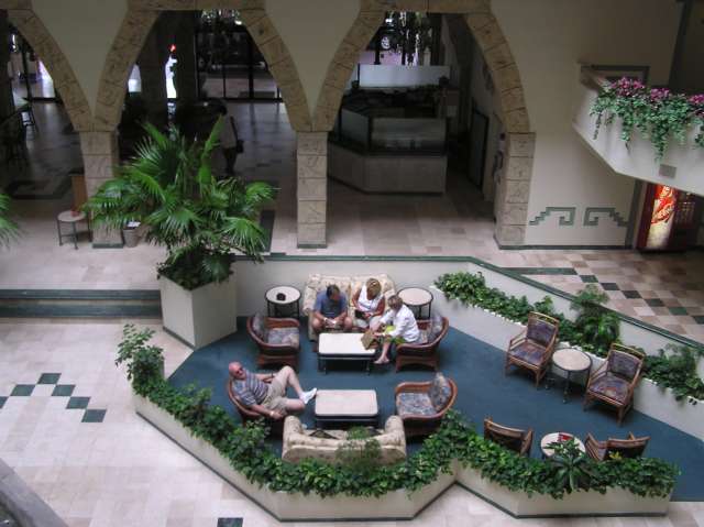 third floor view of the lobby