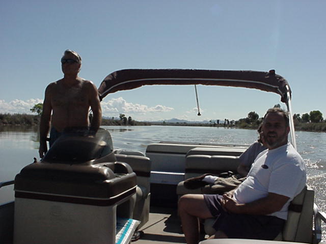 Captains Jay and Jay and first mate Sam