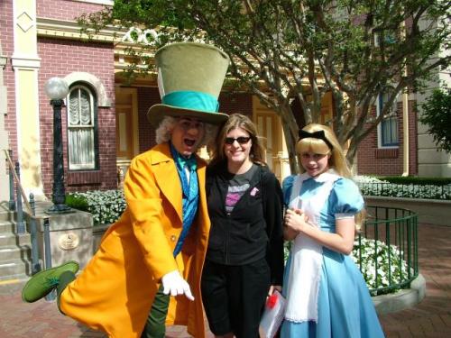 Alice in Wonderland and Mad Hatter found Amy