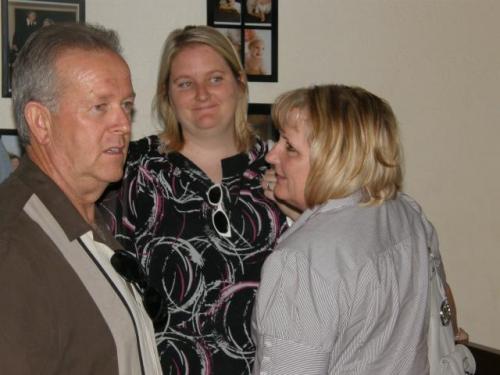 Ross, his daughter Stephanie, and wife Debbie