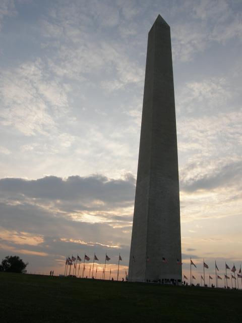 sunset in Washington DC