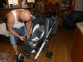 Uncle Shane assembling stroller