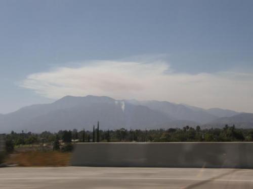 smoke seen from Riverside 40 miles from Station Fire