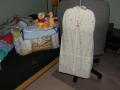diaper stacker matches the baby's room