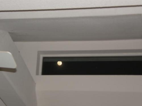 blue moon through the skylight