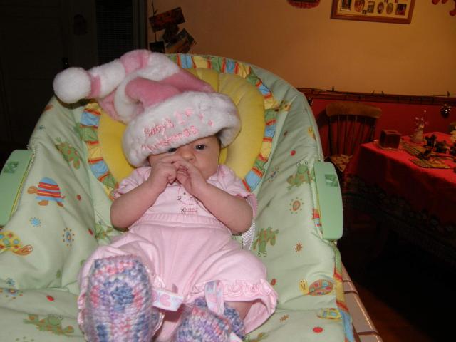 Baby's 1st Christmas hat.JPG