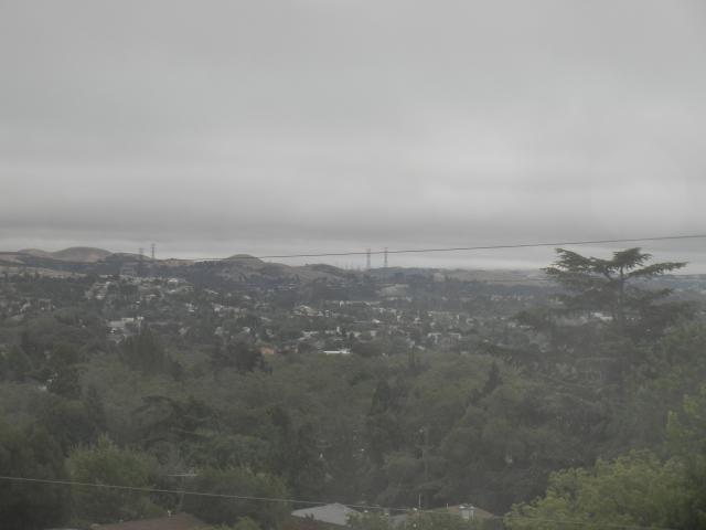 cloudy and cool in The Bay Area