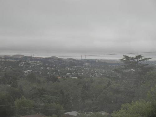 cloudy and cool in The Bay Area