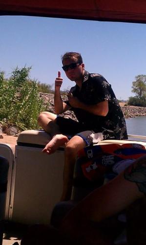 thumbs up from Nick for the river