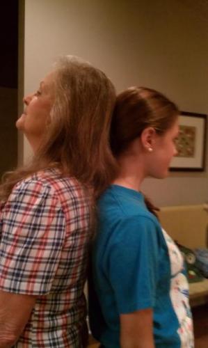 next time Maddie will be taller than Aunt Marsha