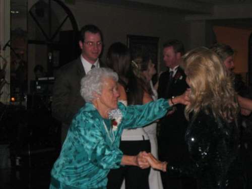 Marsha and Nonnie dancing