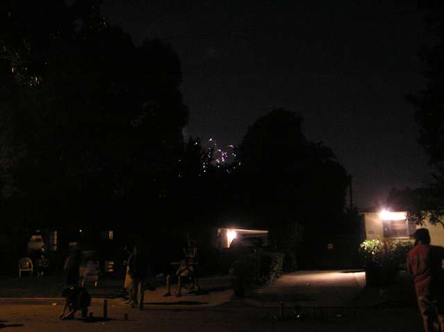 Rosemead Park in the background begins their show.